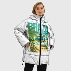 Куртка зимняя женская Тропический Рай Бразилии, цвет: 3D-светло-серый — фото 2