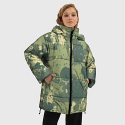 Куртка зимняя женская Камуфляж: Брызги красок, цвет: 3D-светло-серый — фото 2