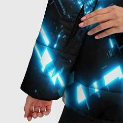 Куртка зимняя женская Силуэт электронных систем, цвет: 3D-черный — фото 2