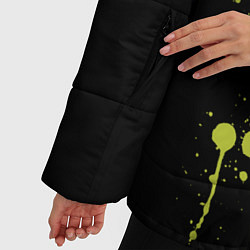 Куртка зимняя женская Smiley Смайл Брызги, цвет: 3D-черный — фото 2