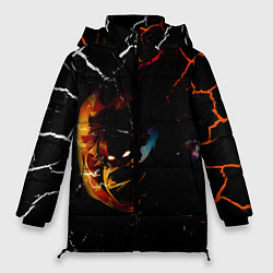 Куртка зимняя женская КЛИНОК РАССЕКАЮЩИЙ ДЕМОНОВ Зеницу Агацума, цвет: 3D-черный