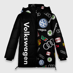 Куртка зимняя женская Volkswagen Group Half Pattern, цвет: 3D-черный