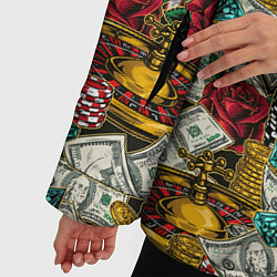 Куртка зимняя женская Большой Куш Jackpot, цвет: 3D-черный — фото 2