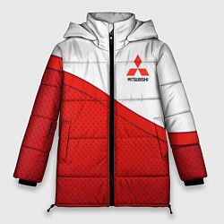Куртка зимняя женская Митсубиси Mitsubishi LOGO, цвет: 3D-красный