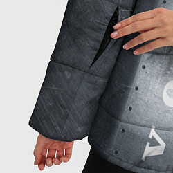 Куртка зимняя женская Металлические пластины VOLVO, цвет: 3D-черный — фото 2