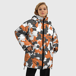 Куртка зимняя женская Orange Camo, цвет: 3D-черный — фото 2