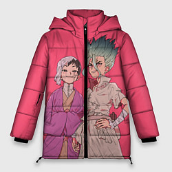 Куртка зимняя женская Ген и Сэнку, цвет: 3D-красный