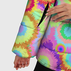 Куртка зимняя женская Disco-Tie-Dye, цвет: 3D-светло-серый — фото 2