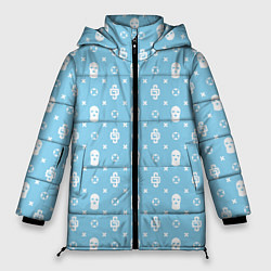 Куртка зимняя женская Узор Sky Blue Dope Camo Dope Street Market, цвет: 3D-красный