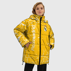 Куртка зимняя женская Реал мадрид, цвет: 3D-красный — фото 2