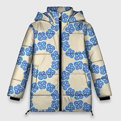 Женская зимняя куртка Круговой орнамент из цветка