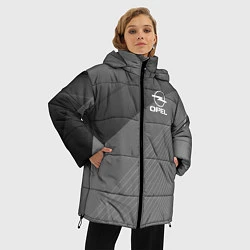 Куртка зимняя женская OPEL abstraction, цвет: 3D-светло-серый — фото 2