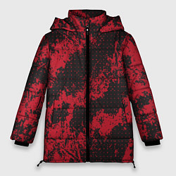 Куртка зимняя женская КРАСНАЯ ГРЯЗЬ RED GRUNGE, цвет: 3D-светло-серый