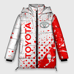 Куртка зимняя женская Toyota брызги, цвет: 3D-светло-серый
