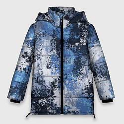 Куртка зимняя женская Спортивный камуфляж Пикси - Черника, цвет: 3D-черный