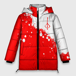 Куртка зимняя женская BLOODBORNE HUNTER СИМВОЛ ОХОТНИКА, цвет: 3D-красный