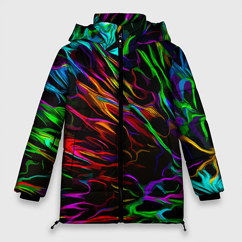 Женская зимняя куртка Neon pattern Vanguard / 3D-Светло-серый – фото 1
