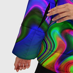 Куртка зимняя женская Expressive pattern Neon, цвет: 3D-светло-серый — фото 2