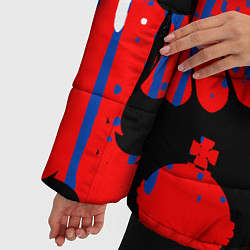 Куртка зимняя женская Герб russia, цвет: 3D-красный — фото 2