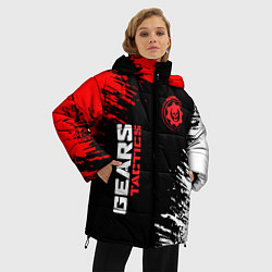 Куртка зимняя женская Gears tactics gears of war, цвет: 3D-светло-серый — фото 2