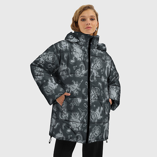 Женская зимняя куртка Морские Котики: Черный / 3D-Черный – фото 3