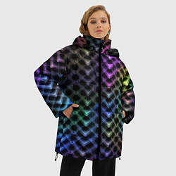 Куртка зимняя женская Color vanguard pattern 2025 Neon, цвет: 3D-светло-серый — фото 2