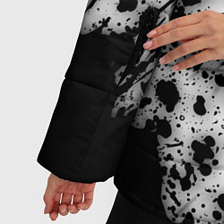 Куртка зимняя женская RUSSIAN EMPIRE - ГЕРБ Брызги, цвет: 3D-черный — фото 2