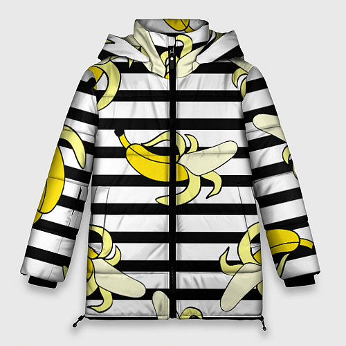 Женская зимняя куртка Banana pattern Summer / 3D-Красный – фото 1