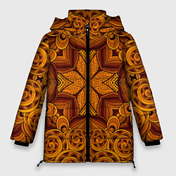 Куртка зимняя женская Классическая абстракция, цвет: 3D-светло-серый