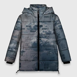 Куртка зимняя женская BTS Дискография, цвет: 3D-черный
