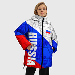 Куртка зимняя женская RUSSIA - SPORTWEAR - ТРИКОЛОР, цвет: 3D-черный — фото 2