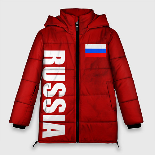 Женская зимняя куртка RUSSIA - RED EDITION - SPORTWEAR / 3D-Красный – фото 1