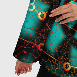 Куртка зимняя женская ТЕКСТУРНЫЕ МОЛЕКУЛЫ TEXTURE MOLECULES, цвет: 3D-черный — фото 2