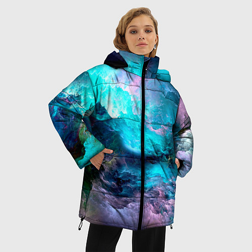Женская зимняя куртка МОРСКОЙ ШТОРМ / 3D-Черный – фото 3