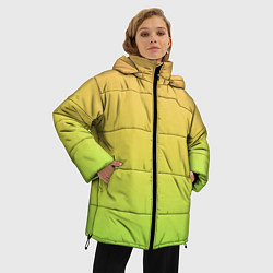 Куртка зимняя женская GRADIEND YELLOW-GREEN, цвет: 3D-светло-серый — фото 2