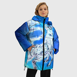 Куртка зимняя женская Взрослый Твиг из мультфильма Hilda, цвет: 3D-красный — фото 2