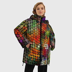 Куртка зимняя женская Диско шар, цвет: 3D-черный — фото 2