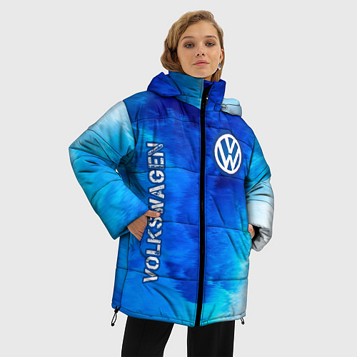 Женская зимняя куртка VOLKSWAGEN Volkswagen Пламя / 3D-Черный – фото 3