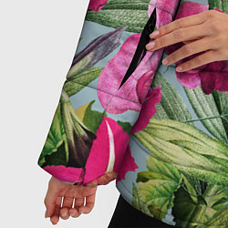 Куртка зимняя женская Цветы Эдема, цвет: 3D-черный — фото 2