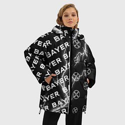Куртка зимняя женская BAYER - Молнии Паттерны, цвет: 3D-черный — фото 2