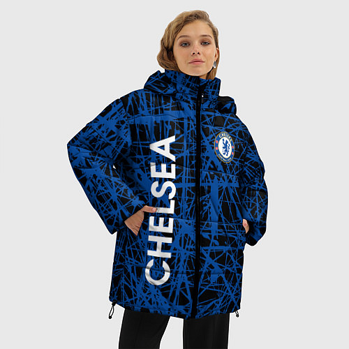Женская зимняя куртка CHELSEA F C / 3D-Черный – фото 3