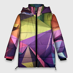 Женская зимняя куртка Geometric 3 D abstraction Геометрическая трехмерна