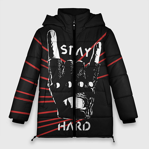 Женская зимняя куртка Stay hard / 3D-Светло-серый – фото 1