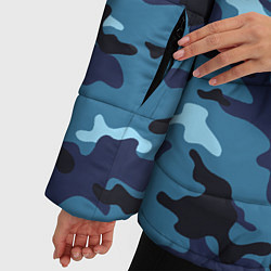 Куртка зимняя женская Камуфляж Тёмно-Синий Camouflage Dark-Blue, цвет: 3D-черный — фото 2