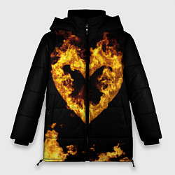 Куртка зимняя женская Fire Heart, цвет: 3D-черный