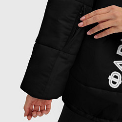 Куртка зимняя женская Фармацевт из России и Герб Российской Федерации, цвет: 3D-черный — фото 2