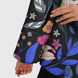 Куртка зимняя женская Цветы Красочные Лилии В Саду, цвет: 3D-светло-серый — фото 2