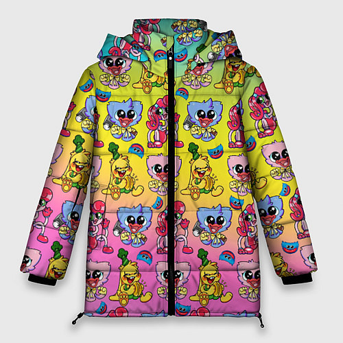 Женская зимняя куртка POPPY PLAYTIME МИЛЫЕ ПЕРСОНАЖИ / 3D-Светло-серый – фото 1