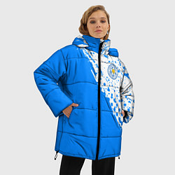 Куртка зимняя женская Leicester city Лестер Сити, цвет: 3D-черный — фото 2