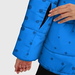 Куртка зимняя женская Leicester city Абстракция, цвет: 3D-светло-серый — фото 2